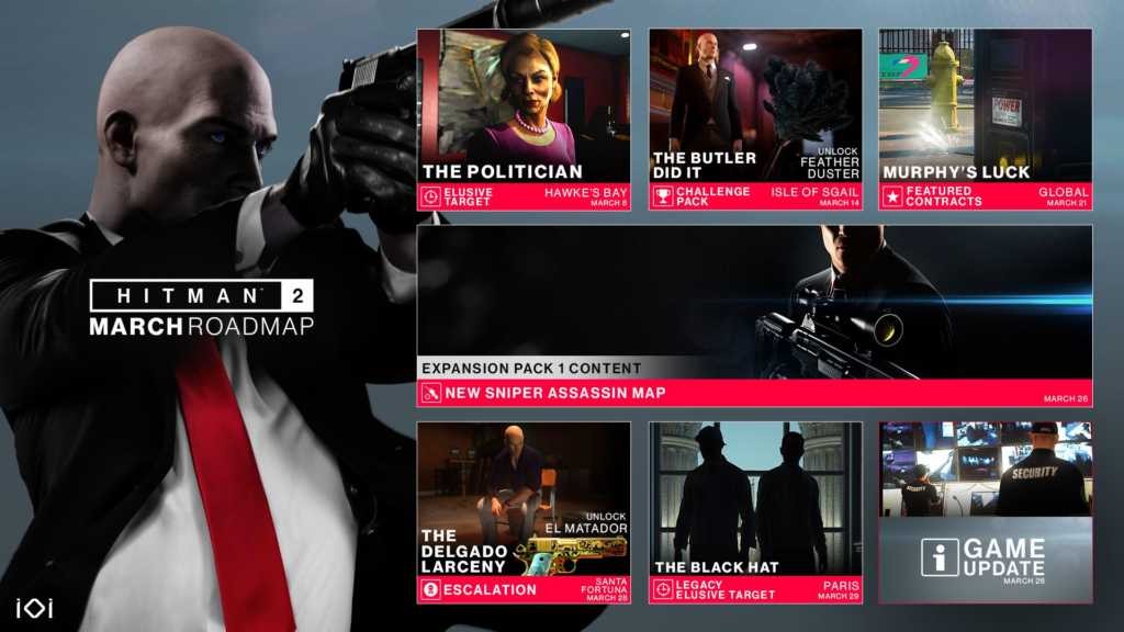 Hitman 2 Neues Elusive Target und Roadmap für den März. XboxOne.de